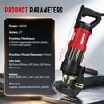 thumbnail image 5 of PartyKindom Electric Metal Hole Puncher, 1400W Red Portable Heavy Duty Hydraulic System, 5 of 14
