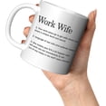 thumbnail image 5 of Work Wife Coworker Funny Ceramic Coffee Mug For Her Girlfriends Officemates Retirement Thank You Appreciation 11 oz Novelty Drinkware White Cups, 5 of 6