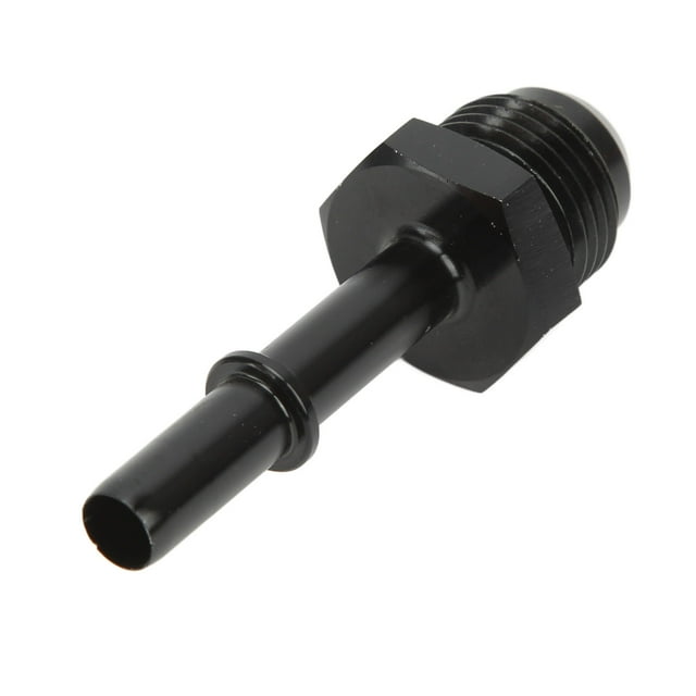 Quick Disconnect EFI Fitting, Oil proof Waterproof Anti Rust Strong Black Anodized Finish High Accuracy Push On EFI Adaptor For Fuel Filter Rail AN6-3/8in