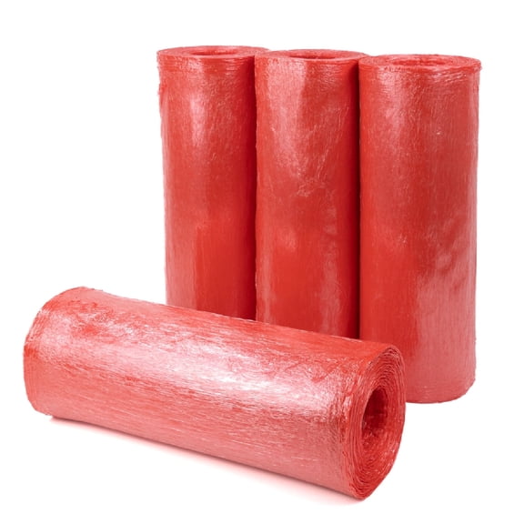 PSBM Red Stretch Wrap 17" x 1476' Hand Shrink Film 4 Rolls for Packing Moving Wrapping Pallets Shipping Loads