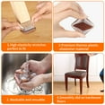 thumbnail image 5 of 16 Pcs Chair Leg Covers,Silicone Chair Leg Floor Protectors with Felt (2inch Clear Square), 5 of 11