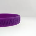thumbnail image 2 of PinMart's Purple Domestic Violence Awareness Rubber Silicone Bracelet, 2 of 2