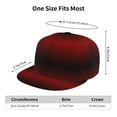 thumbnail image 6 of Fotbe Red Geometric Flat Bill Visor Cap Classic Snapback Hat Polyester Foam Trucker Hat Trucker Cap Adjustable Baseball Cap, 6 of 9