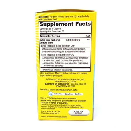 Renew Life Ultimate Flora Critical Care 50 Billion - 60 Capsules