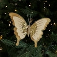 thumbnail image 4 of 3Pcs Elegant Velvet Bow Clips Flocked Christmas Tree Decorations Green Gold Pink, 4 of 9