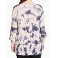thumbnail image 2 of Calvin Klein Womens Plus Size Tie Dye Active Top;2X, 2 of 2