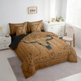 thumbnail image 3 of Feelyou Tribal Sheep Skull Bedding Comforter Set 7 Pieces for Teen, Bohemian Western Style Full Bedding Set, Rustic Farmhouse Reversible Fitted Sheet Flat Sheet, Luxury Bedroom Decor, 3 of 8