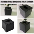 thumbnail image 6 of EXHUMKY Facial Tissue Storage Box Offices Public Spaces Plastic Black 1Pack, 6 of 6