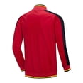 thumbnail image 4 of Mens Big & Tall Color Block Zip Up Track Jacket, Stand Collar Raglan Long Sleeve No Hood Workout Athletic Jacket Casual Outerwear for Fall Winter Sports Size 4XL Red, 4 of 8