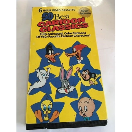 50 Best Cartoon Classics VHS Tape RARE