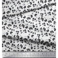 thumbnail image 2 of Soimoi Polyester Crepe Fabric Leaves & Floral Artistic Decor Fabric Printed Yard 52 Inch Wide, 2 of 3