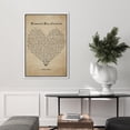 thumbnail image 2 of IDEA4WALL Framed Canvas Print Because You Loved Me Vintage Parchment Style Inspirational Illustrations Wall Art Romantic Relax/Calm for Living Room, Bedroom, Office - 16"x24" WHITE, 2 of 5