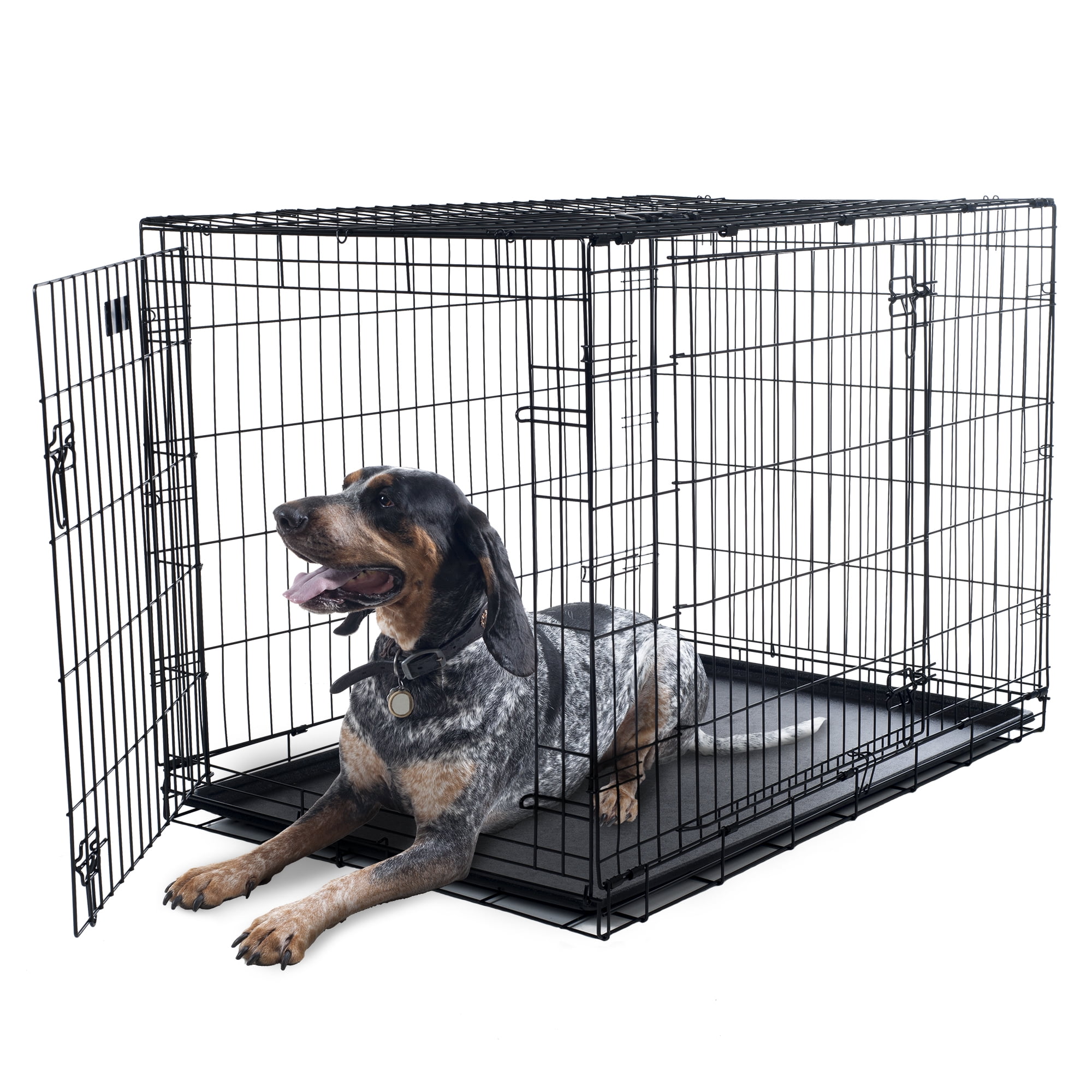 Dog Kennel 42 inch Dog Crate With Doors For Front And Side Access 
