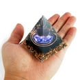 thumbnail image 4 of Orgone Coloré Pyramide Résine Cristal Pyramide Guérison Cristal Énergie pour Protection Ornement Spirituel de Bureau, 4 of 7