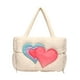 thumbnail image 5 of Bolso de mano acolchado para mujer, tipo cartera, con broche, tipo sobre, con asa para el trabajo Blanco, 5 of 9