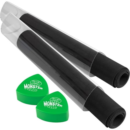 Monster Protectors Game Mat Tube - Monster Protectors Prism-shaped Game Mat Tube (Green)- Won't Roll Off Surface and Easy in and Out Design 2-Pack