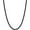 Black 2.5MM, variant on Silver Tone/Gold Plated/Black Chain for Men, 2/2.5/3/4/5mm Stainless Steel Necklace for Men and Women, Box Chain 18-28 Inches