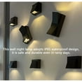 thumbnail image 2 of Bewildely Luz de pared Lámpara impermeable montada al aire libre Equipo de iluminación de porche de aluminio Decorativo 85-265V Decoración de Iluminación y accesorios Solo K 5W Tipo 1, 2 of 6