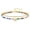 M, variant on Colorful Beaded Anklet for Women – Stretch Stackable Initial Letter Disc Anklet with Gold Beads, Adjustable Boho Beach Wedding Birthday Gift Jewelry for Mom Wife Friend