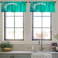 thumbnail image 4 of LALILO Kitchen Curtain Valance Tile Vintage Decorative Islam Rod Pocket Window Curtain 52"x 18" Set of 2, 4 of 7