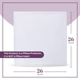 thumbnail image 5 of CIRCLESHOME European Pillow Protectors - 100% Cotton Breathable Pillowcases - 26 X 26 Square Pillowcases - Protects Pillows from Dirt, Dust and Debris (European- 2 Pack- 26x26), 5 of 8