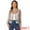Gray, variant on Mesh Sheer See Through Long Sleeve Zip Up Bomber Jacket XS Gray