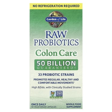 Garden of Life RAW Probiotics, Colon Care, 30 Vegetarian Capsules