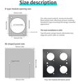 thumbnail image 4 of LAICAIW HDMI D Panel Mount Connector Socket HDMI Female to Female Coupler Adapter Converter, 4 of 7