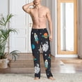 thumbnail image 2 of Naloa Space Pajama Pants Men, PJ Bottoms, Sleep & Lounge Pants-Medium, 2 of 6