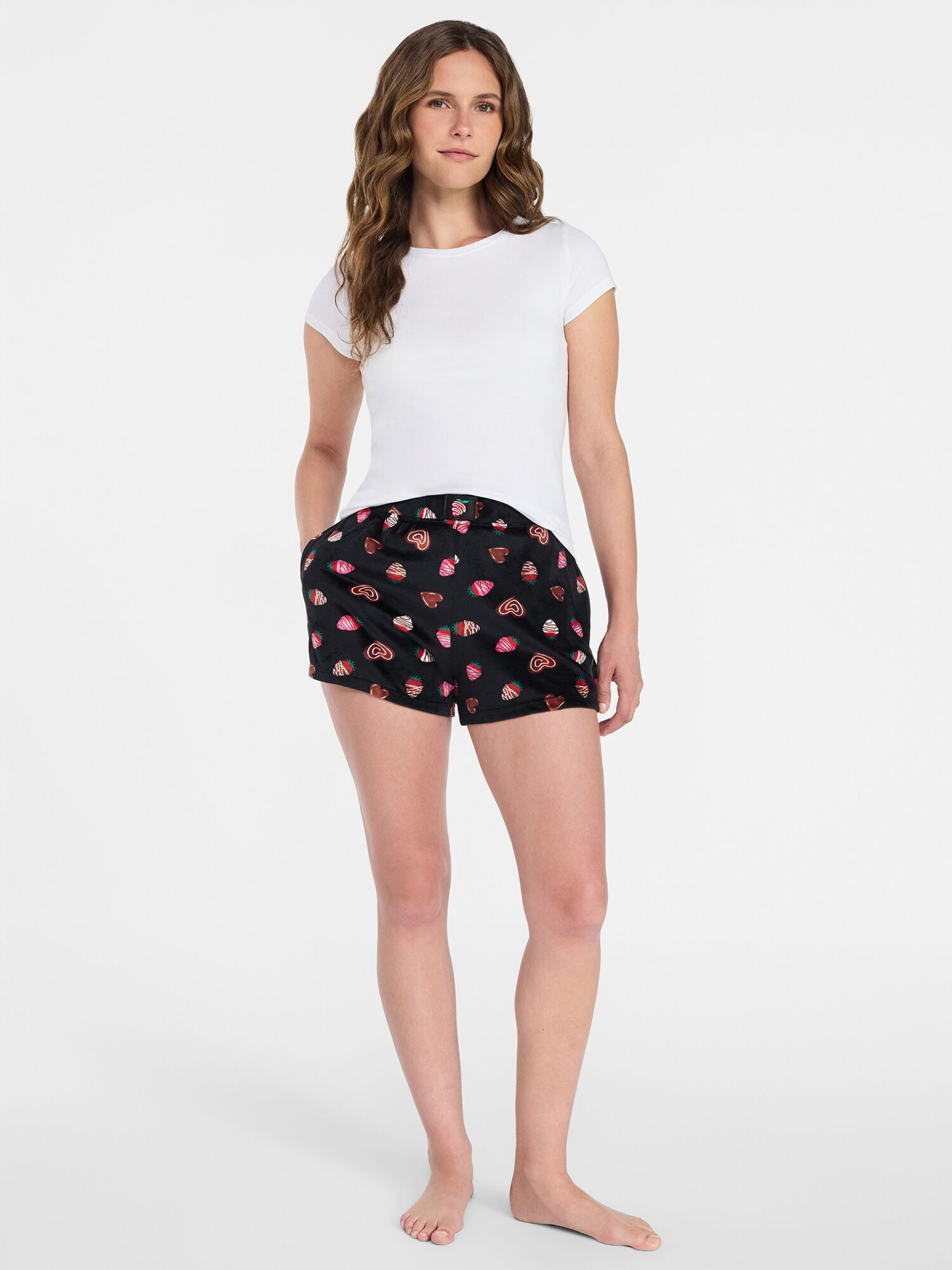 Valentine's Day Women's Sleep Shorts from Way to Celebrate, 2-Pack, Sizes XS-3X
