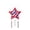 A, variant on American Independence Day Star Wind Chime Hanging Ornament - Patriotic Red, Blue, and White Stars and Stripes Outdoor Patio/Balcony Decoration