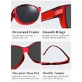 thumbnail image 5 of TINHAO Womens Polarized Fit Over Glasses Sunglasses Wear over Glasse with UV Protection, 5 of 7