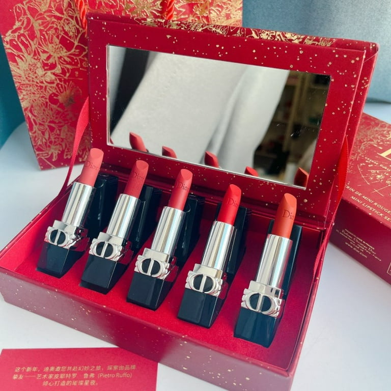 5x 1.5g Dior Rouge DIOR lipstick Set Lunar Holiday Limited Edition  