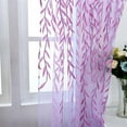 thumbnail image 6 of Salix Leaf Sheer Voile Curtain Panel Drapes Curtain for Bedroom Living Room Kitchen Balcony, 6 of 6