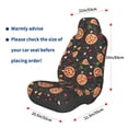 thumbnail image 2 of Picia Pizzas Mushrooms Print Waterproof Sweating Car Seat Cover for Post Gym Workout, Running, Beach and Hiking, Universal Fit Anti-Slip Bucket Seat Protector, 2 of 5