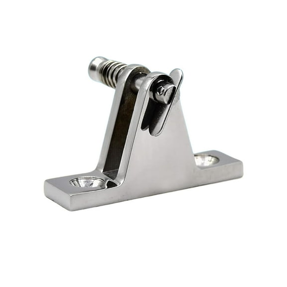MARINE CITY Bimini Top Deck Hinge 90with Quick Release Pin 316 Grade Stainless Steel Boat Top Fittings Flat Base Hardware for Boats  Marines  Ships  Kayaks Pack of 1