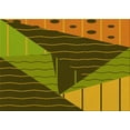 thumbnail image 1 of Ahgly Company Machine Washable Indoor Rectangle Transitional Brown Area Rugs, 2' x 4', 1 of 7