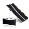 thumbnail image 1 of QinaQin 5-Foot Aluminum Folding Wheelchair Ramp, Portable Non-Slip Threshold Ramp, Suitable for Doorways, House Steps, and Electric Mobility Scooters, 1 of 7