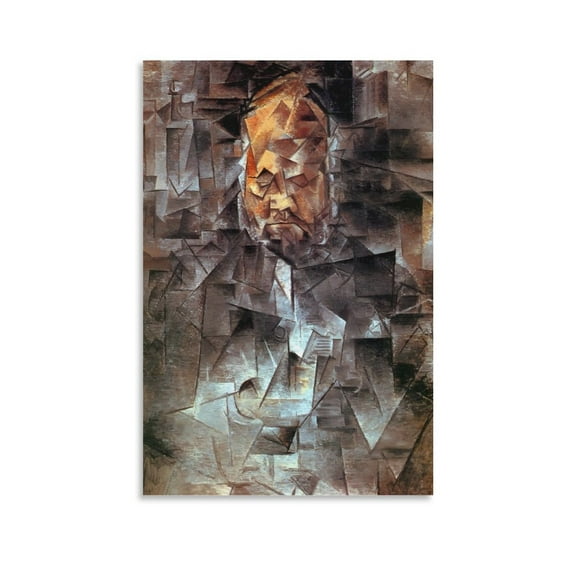 Spanish Painter Pablo Picasso Portrait of Ambrose Valad Poster Posters Wall Art Painting Canvas Gift Living Room Prints Bedroom Decor Poster Artworks 12x18inch(30x45cm)