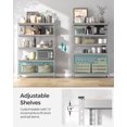 thumbnail image 3 of Storage Shelving Unit 5 Tier Garage Shelves Adjustable Storage Rack Heavy Duty Metal Shelving for Basement,Pantry,Kitchen,23.6 x 47.2 x 70.9 Inches,Silver, 3 of 8