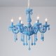thumbnail image 2 of Candil de Techo Cristal Cortado D'Gala Iluminación DG9132 Azul de 6 Luces, 2 of 4