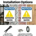 thumbnail image 3 of (2 Pack) Drinking Water OSHA Notice Sign 18 Inch X 24 Inch Indoor / Outdoor Rust-Free Aluminum Metal Signs for Workplace, Workshop, and Construction Site, Made in the USA, 3 of 8
