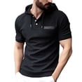 thumbnail image 3 of Men’s Short Sleeve Hoodie Sweatshirt Outdoor Casual Spring Summer Top, 3 of 5