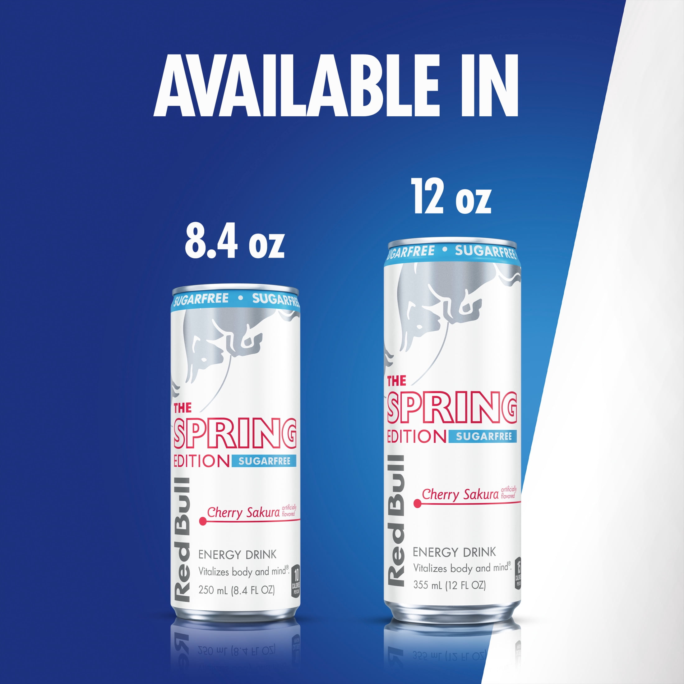 Red Bull Spring Edition Sugarfree Energy Drink,  Cherry Sakura,  12 fl. oz.,  Pack of 4