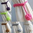 thumbnail image 3 of Rural Style Rustic Cotton Tie Knitting Curtain curtain hold back Rope Tiebacks Hold backs Single/Double Ball, 3 of 5