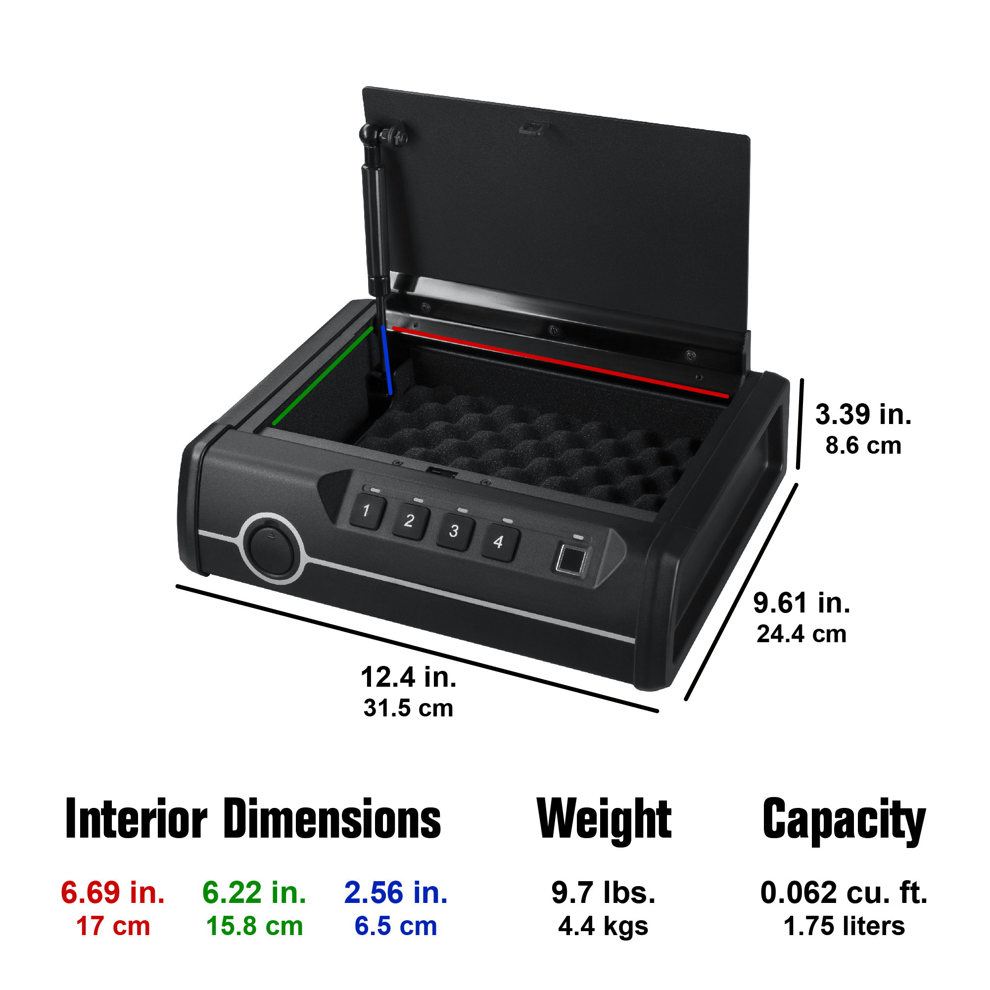 Fortress Portable Security Safe with Electronic Lock photo 6
