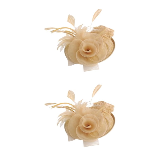 Maytalsory Chapeau Fascinateur Réversible Vintage pour Femmes avec Canal Intérieur Beauté Classique Café 2ensemble