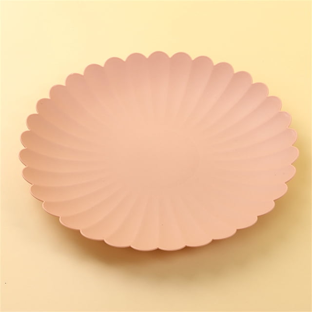 Trash Tray Rubbish Creative Feel Comfortable Use With Confidence Specialty Plate Plastic Disc Not Easily Broken Table Small Disc Pink Large