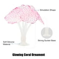 thumbnail image 4 of Soft Silicone Glowing Aquarium Simulation Coral with Sucker Aquatic Artificial Coral Pink, 4 of 7