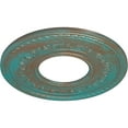 thumbnail image 3 of 29 3/8"OD x 11 5/8"ID x 1 1/8"P Anthony Ceiling Medallion (Fits Canopies up to 11 5/8"), Hand-Painted Copper Green Patina, 3 of 6